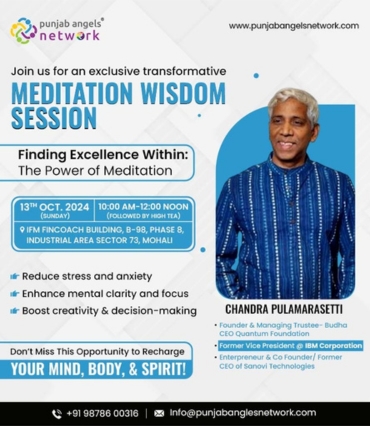 Meditation Session: Organized by Punjab Angels Network